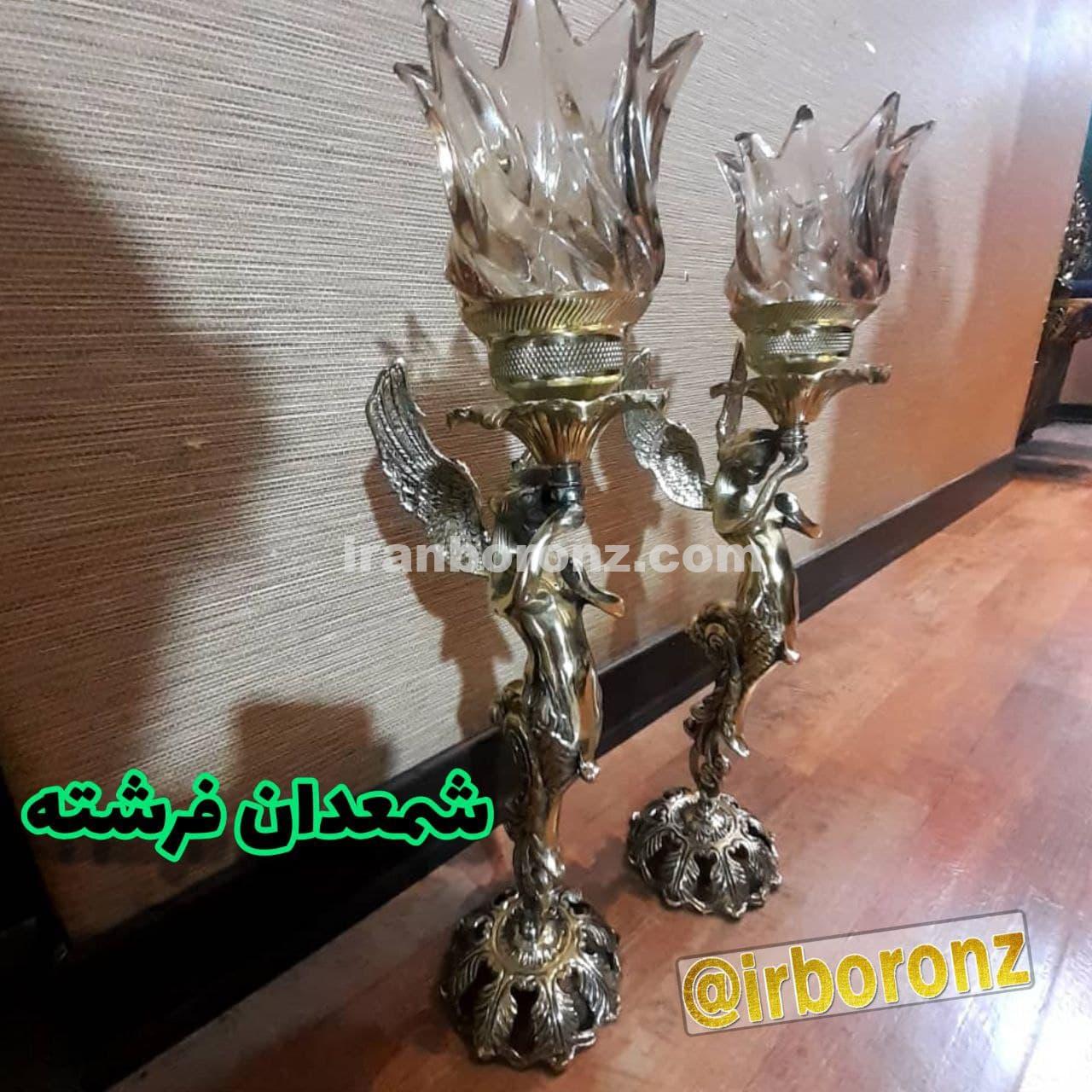 شمعدان برنزی مدل فرشته